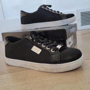 Black sparkly casual shoes